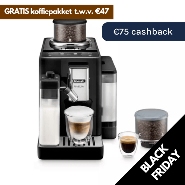 De'Longhi Rivelia Onyx Black EXAM440.55.B - De'Longhi - Koffiestore.nl