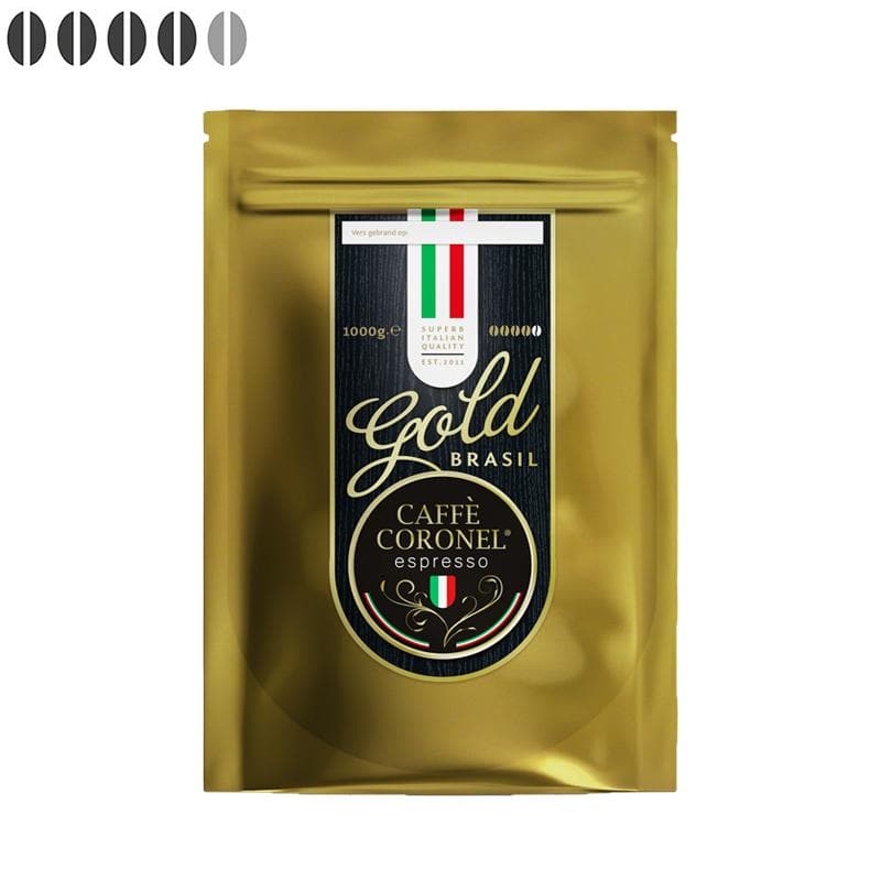 Gold Italiaanse koffiebonen 1kg - Koffiestore.nl