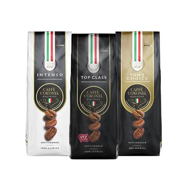 Koffiepakket Italiaanse koffiebonen 3kg - Koffiestore.nl