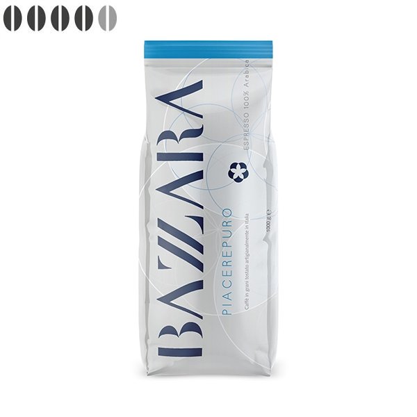 Piacerepuro koffiebonen uit Italië 1kg - Bazzara - Koffiestore.nl