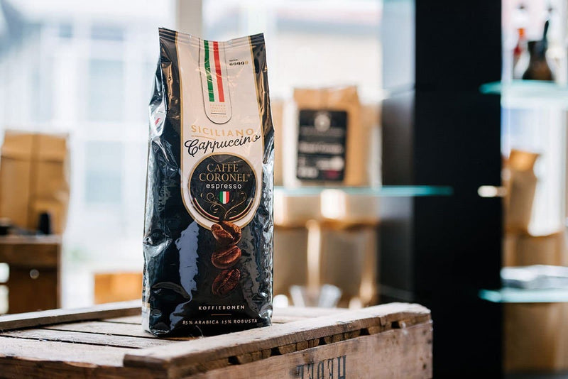 Siciliano Cappuccino koffiebonen uit Italië 1kg - Koffiestore.nl