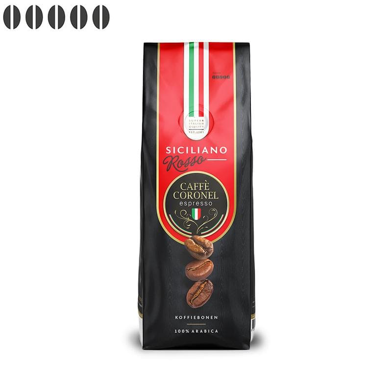 Siciliano Rosso Italiaanse koffiebonen 1kg - Koffiestore.nl